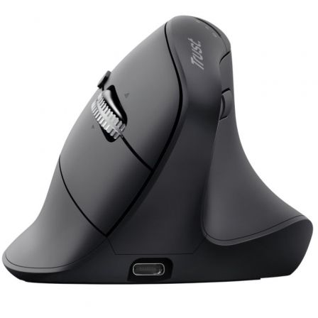 Trust Vyran 26107 Ratón Vertical Inalámbrico Ergonómico Recargable 3200 DPI Bluetooth Hyperscroll